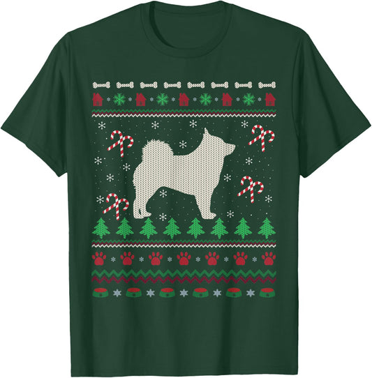 Schipperke Dog Lover Xmas Ugly Schipperke Christmas Men Women Kids T-Shirt - T-Shirt | Forest