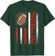 Classic Retro American Flag Football Dad Men Father's Day T-Shirt - T-Shirt | Forest