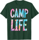 Camp Life Tie-Die Summer Top for Girls Summer Camp Shirt T-Shirt - T-Shirt | Forest