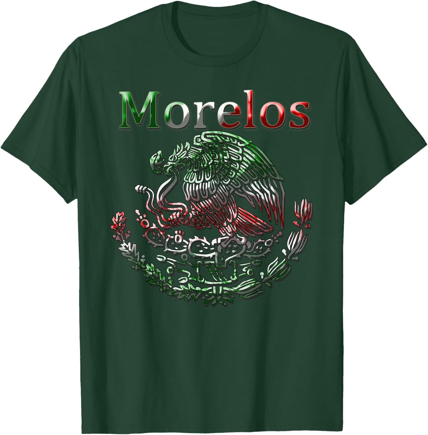 Morelos Mexican flag shirts Morelos sudaderas T-Shirt - T-Shirt | Forest