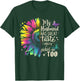 Funny Wife Sunflower Couple Humor My Husband Has Great Taste T-Shirt - T-Shirt | Forest