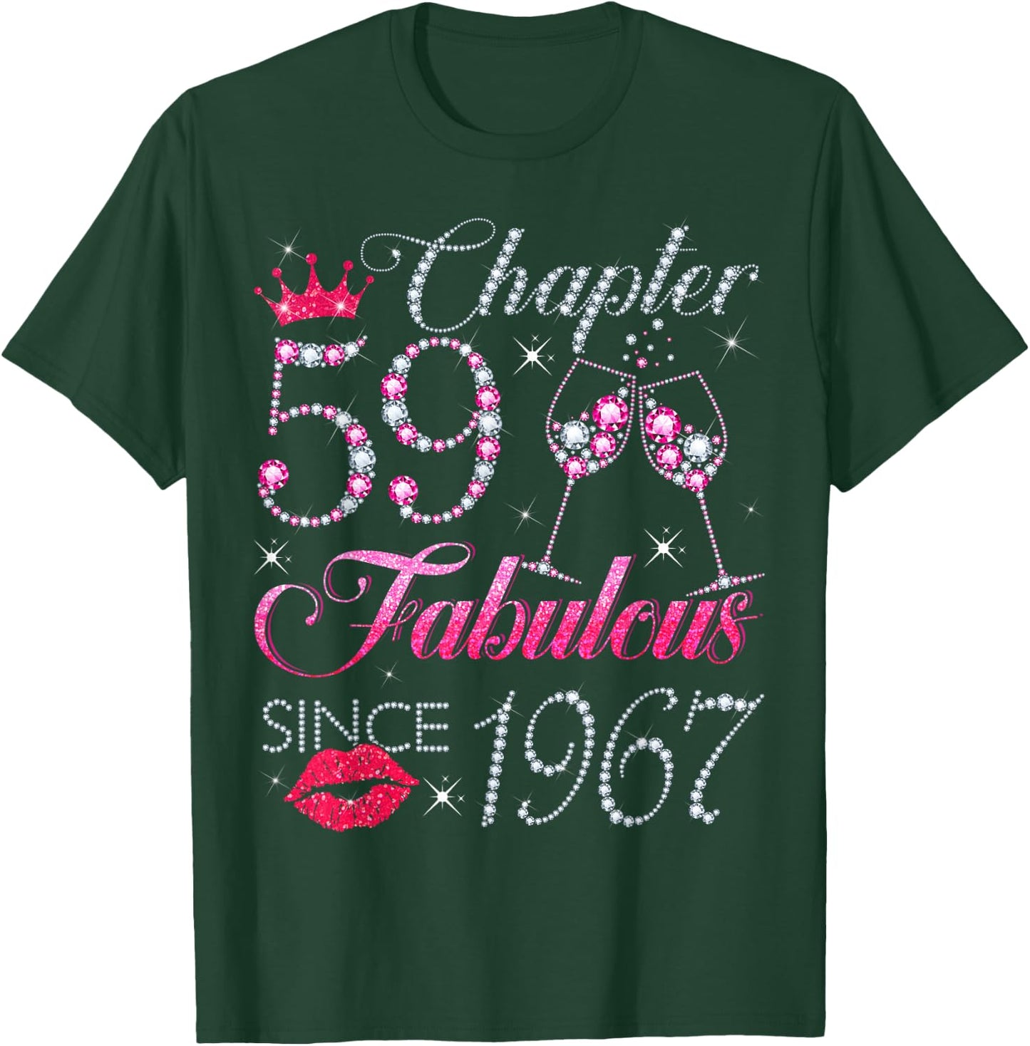 Chapter 59 Fabulous Since 1967 59Th Birthday Gift T-Shirt - T-Shirt | Forest