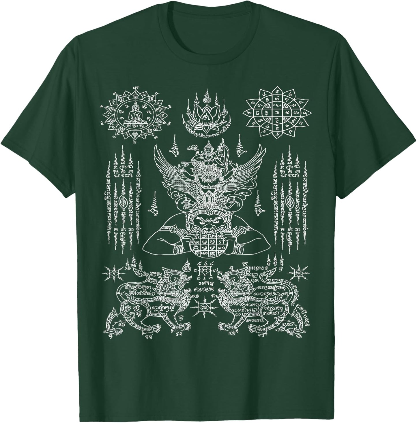 Thailand tattoo magical sak yant thai tattoos Thailand gift T-Shirt - T-Shirt | Forest