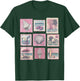 Vintage Pink Coastal Beach Summer Vacation Stamps Sea Lovers T-Shirt - T-Shirt | Forest