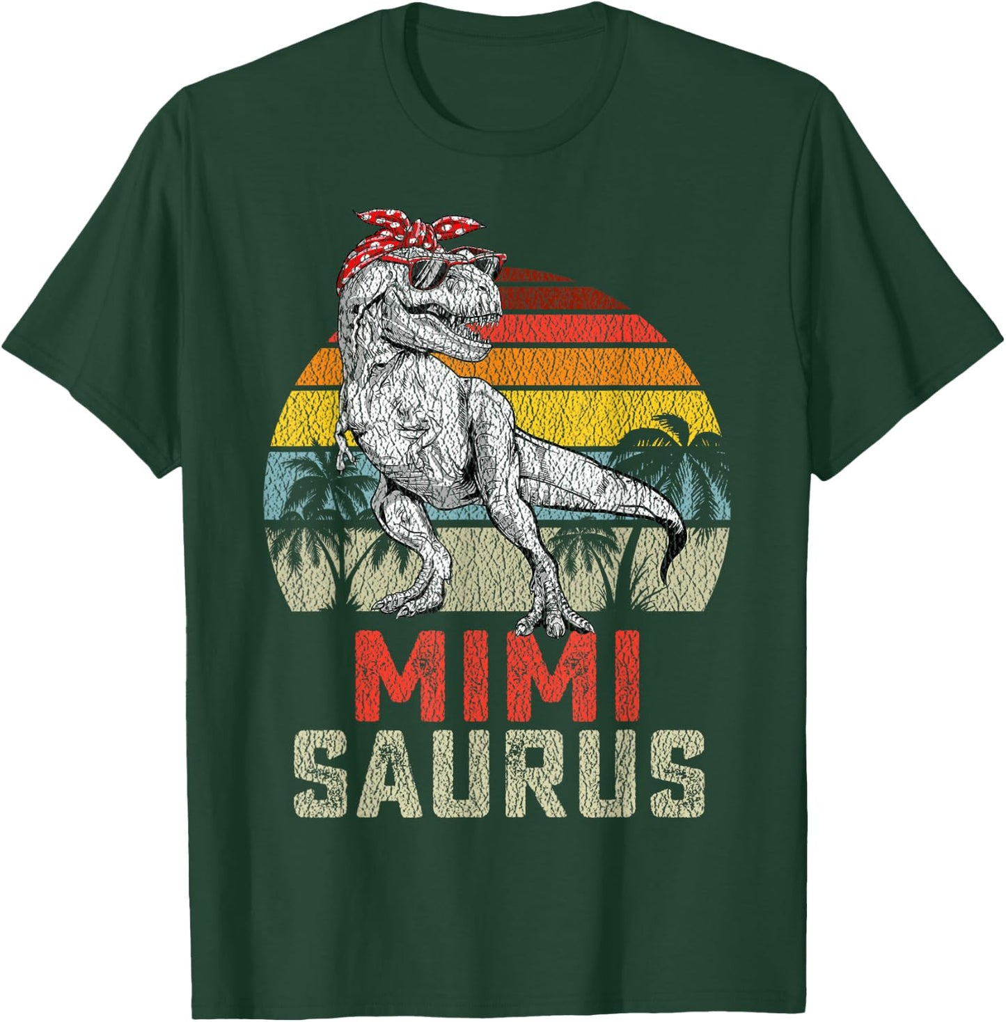 Mimisaurus T Rex Dinosaur Mimi Saurus Family Matching T-Shirt - T-Shirt | Forest