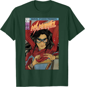 Marvel Ms. Marvel Kamala Khan Comic Cover T-Shirt - T-Shirt | Forest