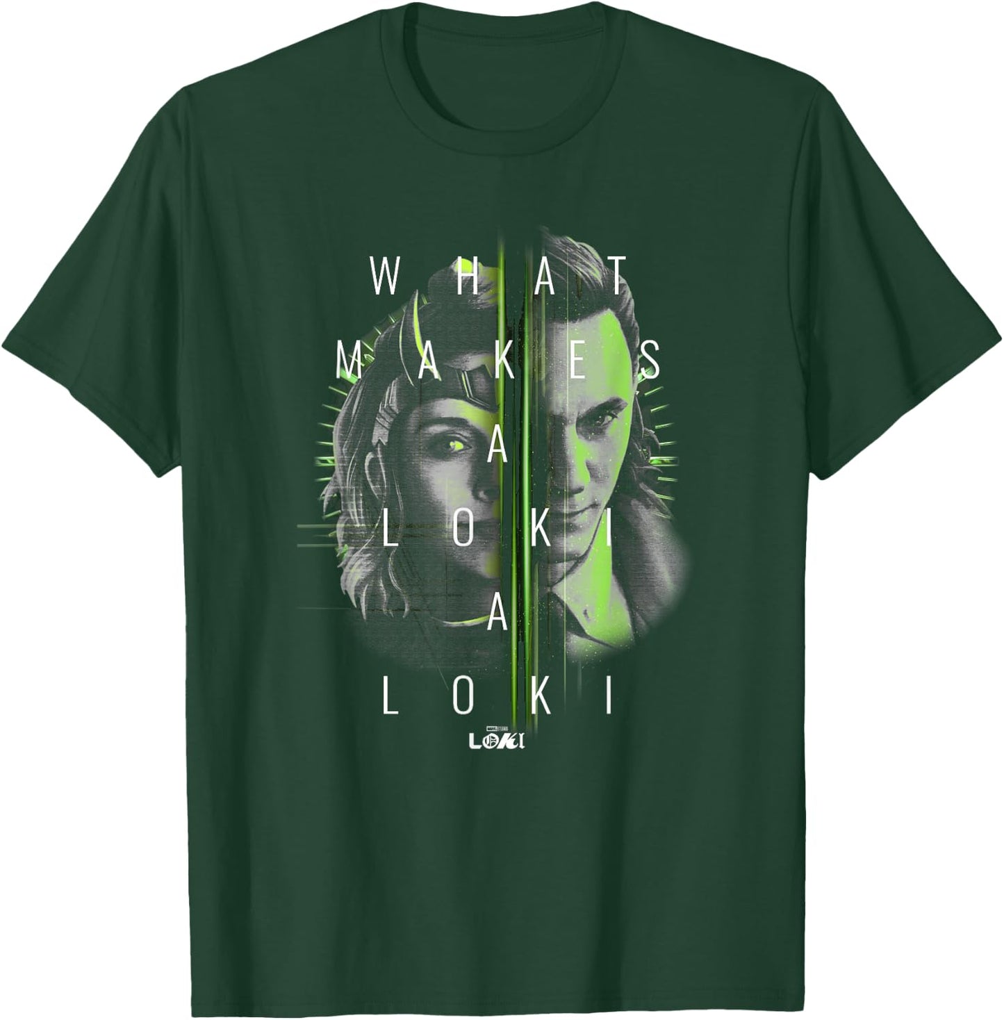 Marvel Loki Sylvie What Makes A Loki Split Face T-Shirt - T-Shirt | Forest