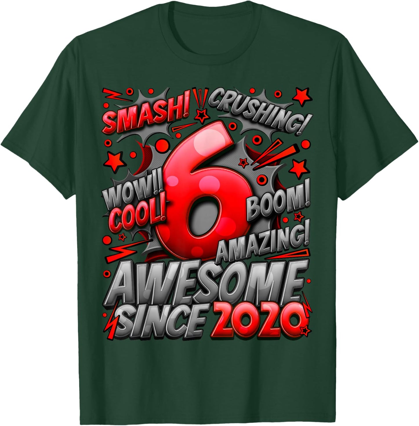 6 Year Old Gifts for Boys 6th Birthday Boy 6 Year Old Boy T-Shirt - T-Shirt | Forest