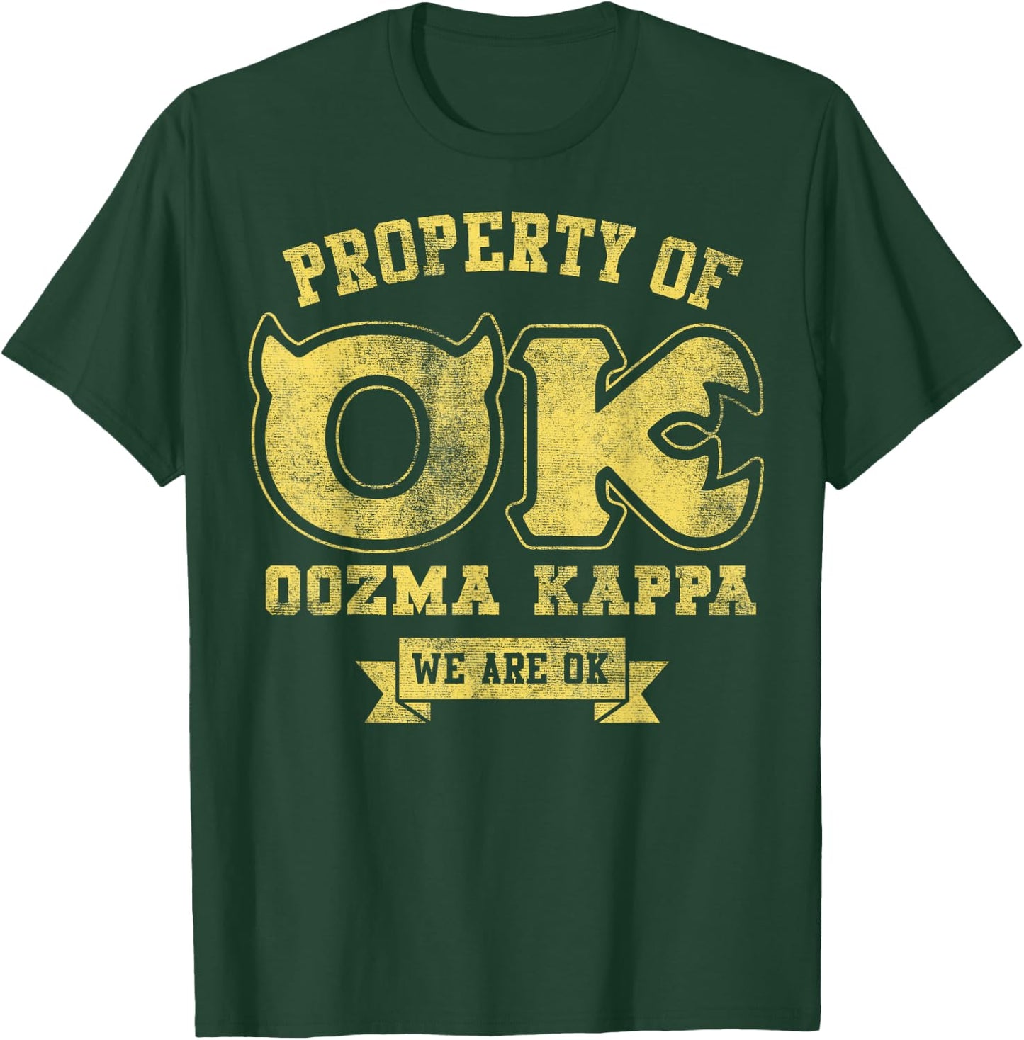 Disney Pixar Monsters University Property Of OK Logo T-Shirt - T-Shirt | Forest