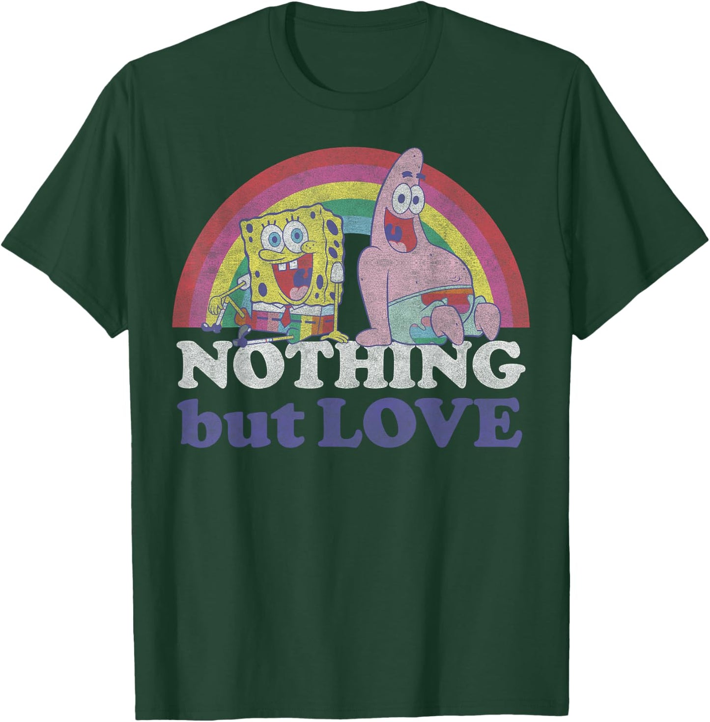 SpongeBob SquarePants Pride Nothing But Love Rainbow T-Shirt - T-Shirt | Forest