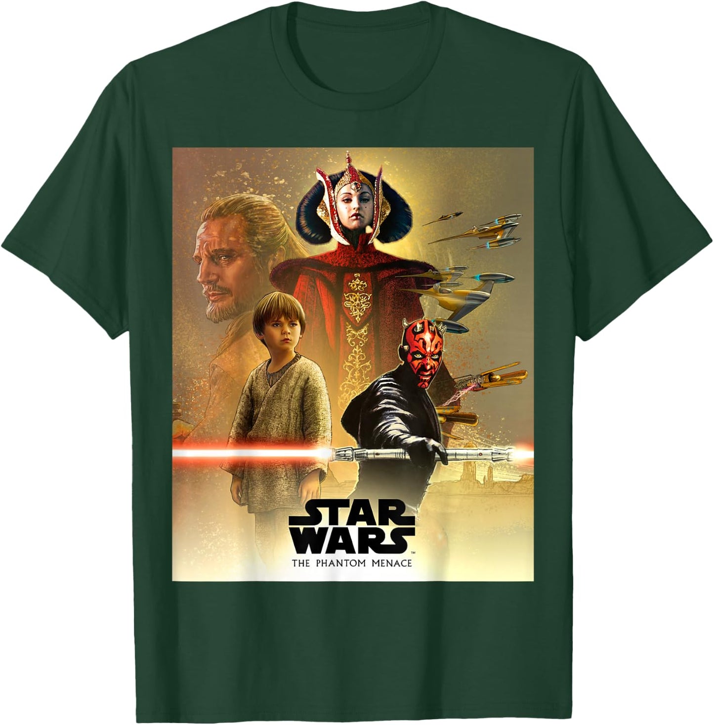 Star Wars Celebration Mural The Phantom Menace Logo T-Shirt - T-Shirt | Forest