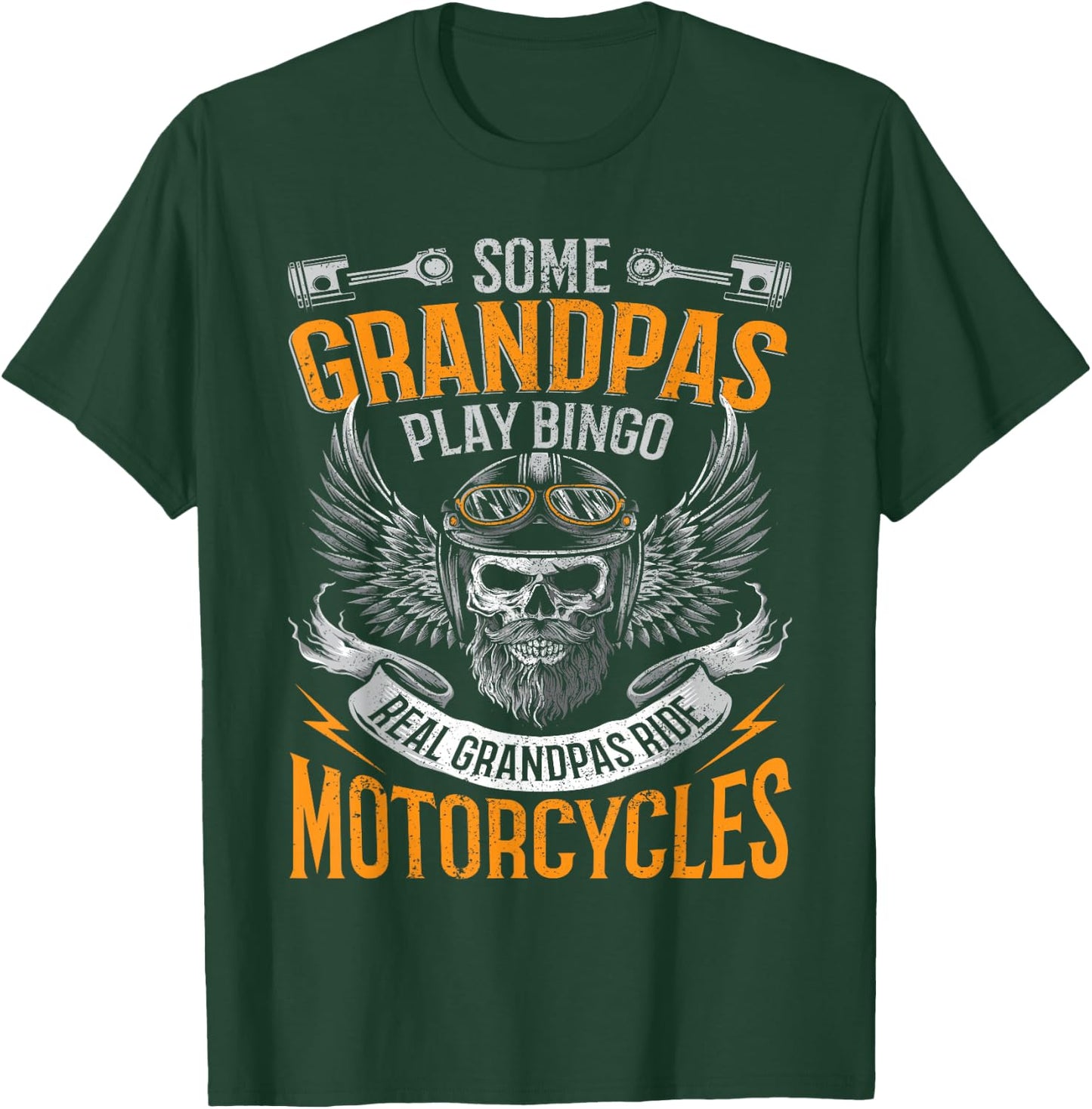 Real Grandpas Ride Motorcycles T-Shirt - T-Shirt | Forest