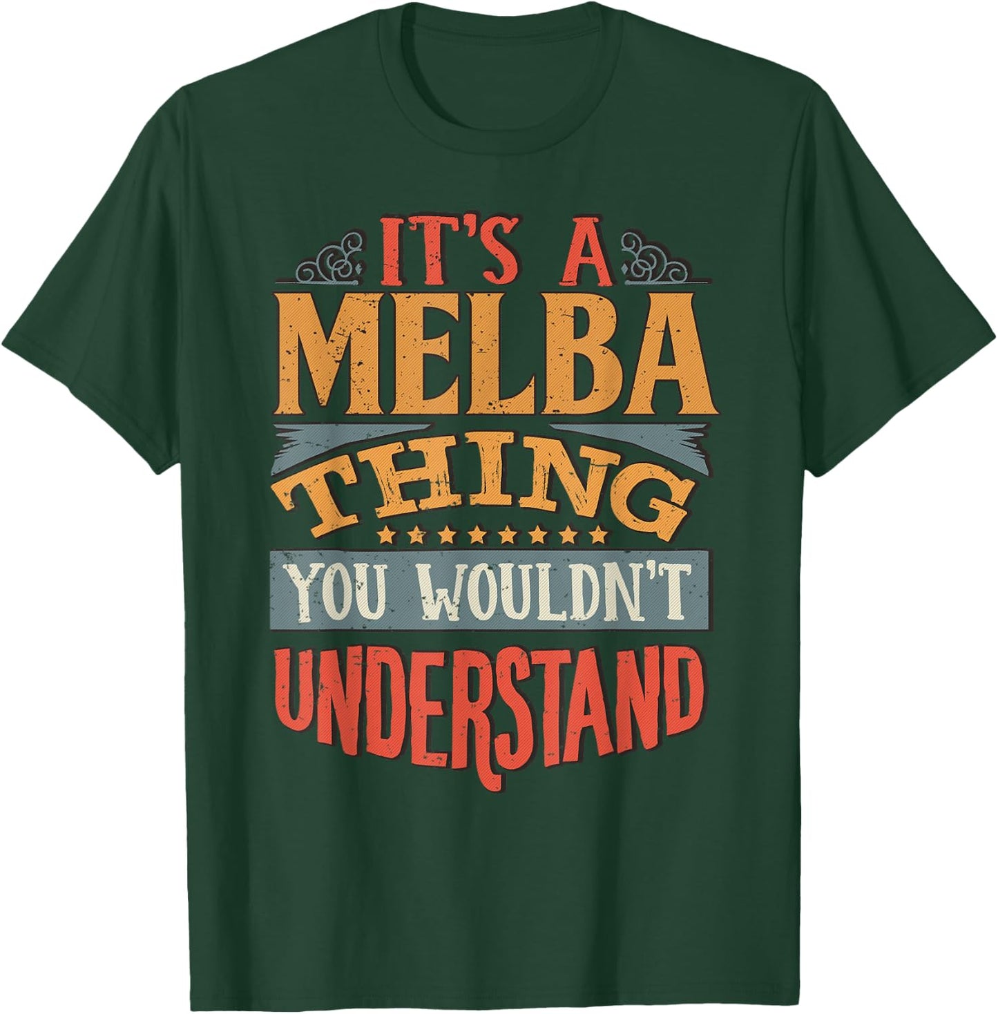 Melba Name T-Shirt - T-Shirt | Forest