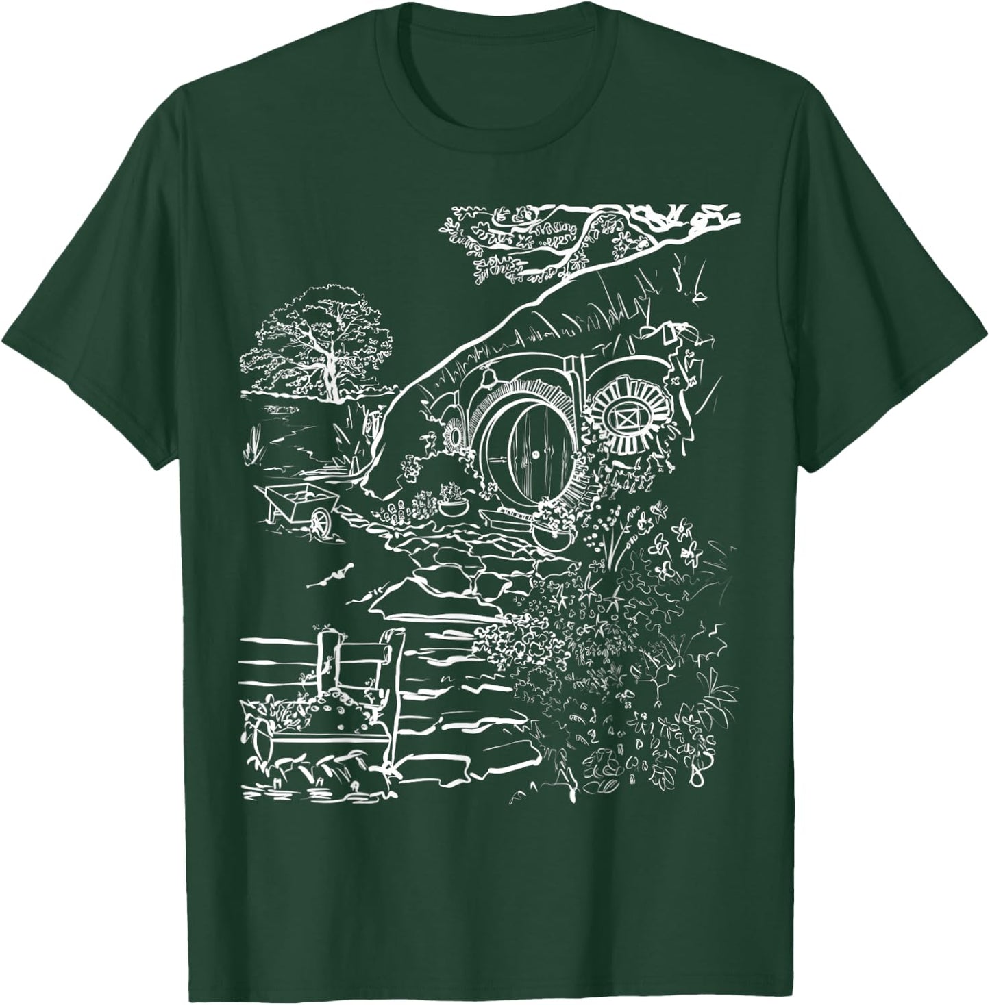 Underground Home in New Zealand Small T-Shirt - T-Shirt | Forest