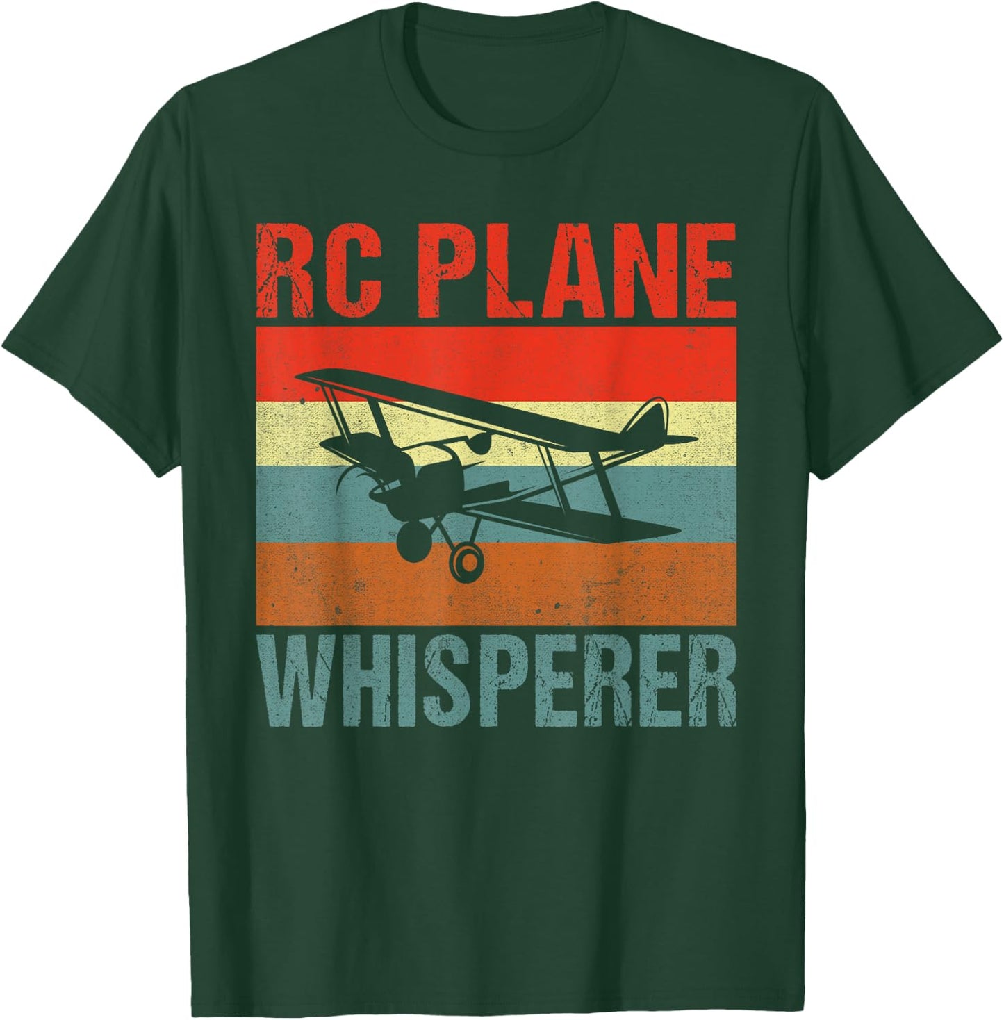 RC Plane Whisperer Flying RC Plane T-Shirt - T-Shirt | Forest