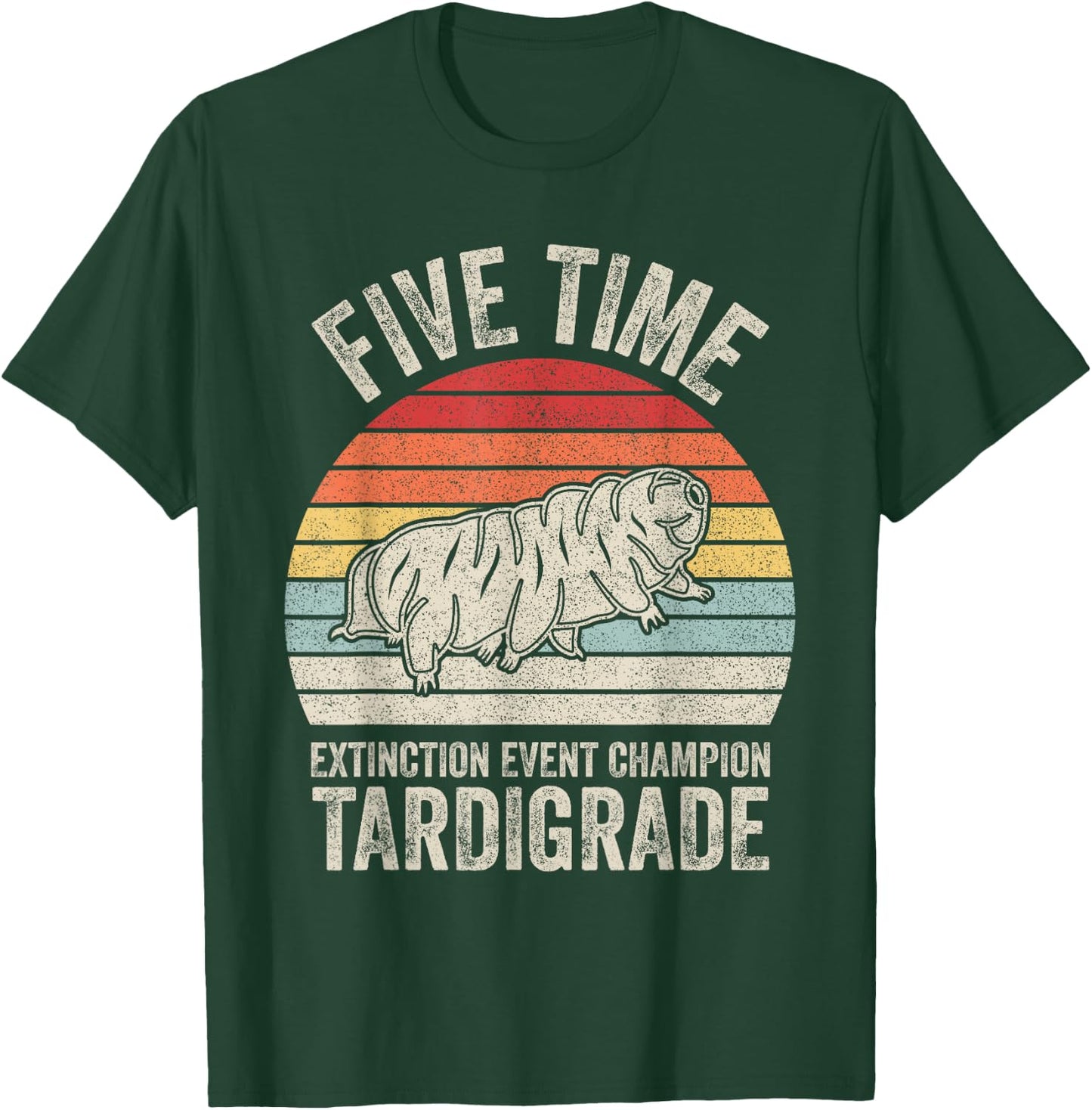 Vintage Retro Microbiology Biologist Gift Tardigrade Small T-Shirt - T-Shirt | Forest