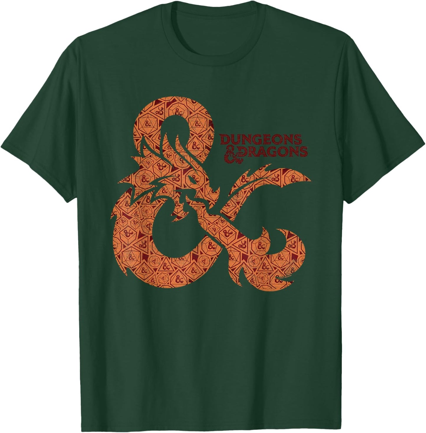 Dungeons & Dragons Ampersand Logo of Dice T-Shirt - T-Shirt | Forest