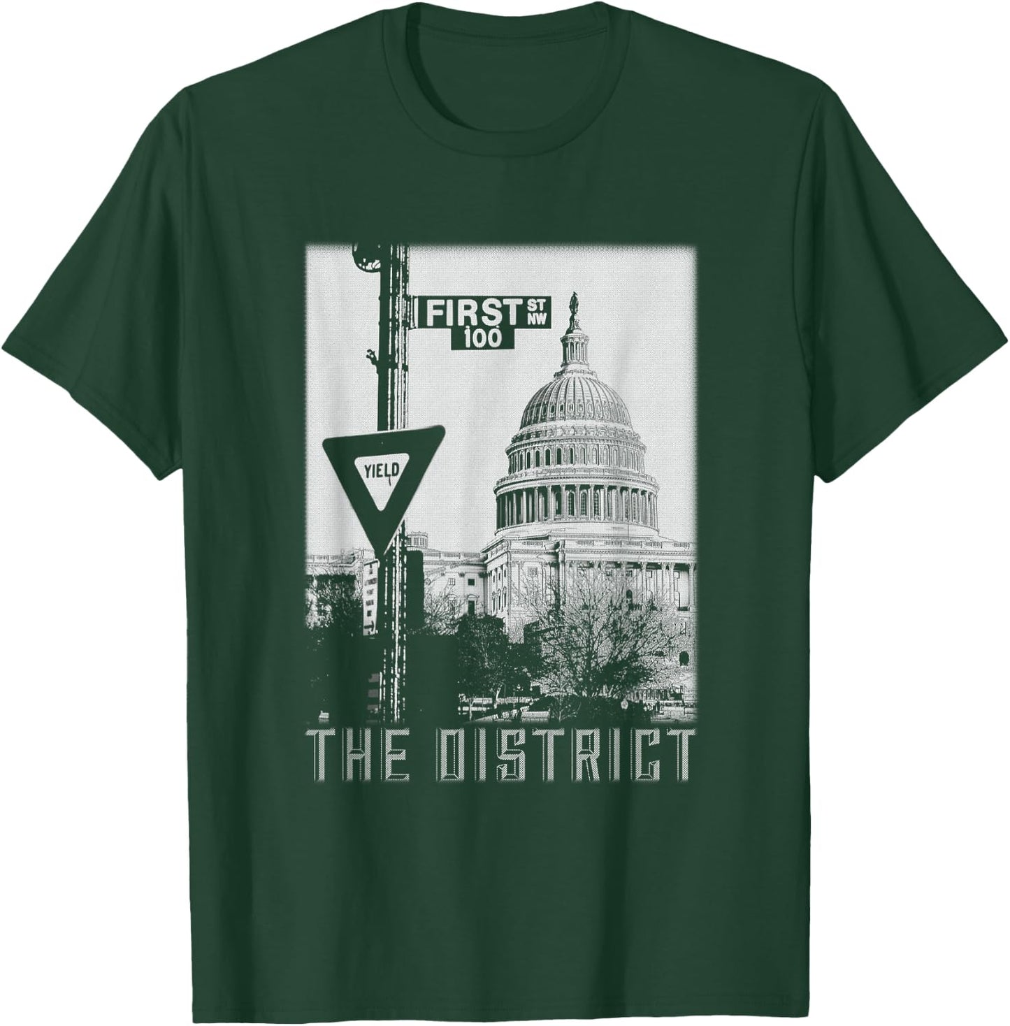 Retro Washington DC Shirt Washington District of Columbia T-Shirt - T-Shirt | Forest