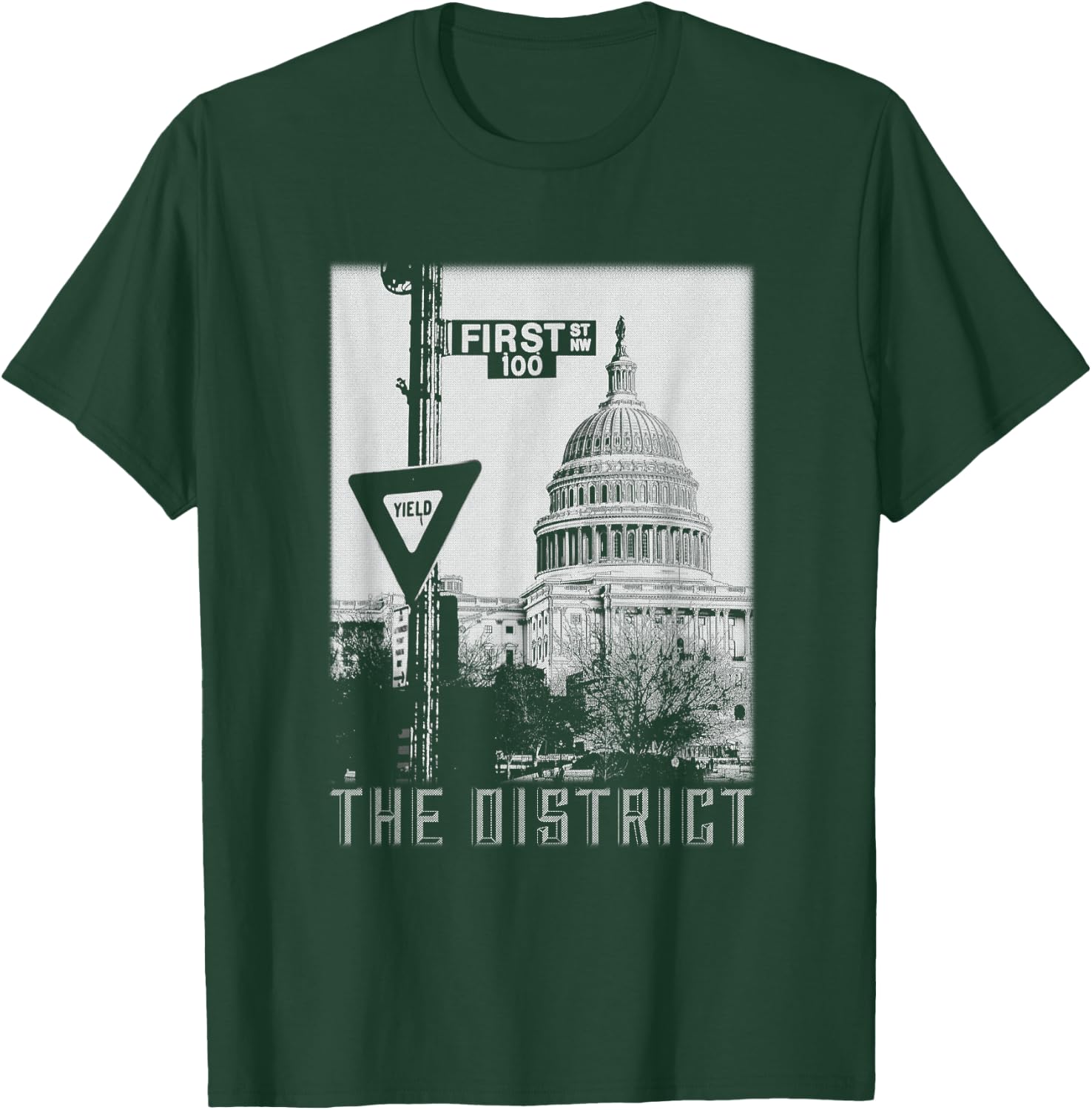 Retro Washington DC Shirt Washington District of Columbia T-Shirt - T-Shirt | Forest