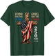 Stand for Flag Kneel for Cross 250 Years Vintage Retro USA T-Shirt - T-Shirt | Forest