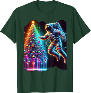 Astronaut Christmas Tree Xmas Space Christmas Astronaut T-Shirt - T-Shirt | Forest