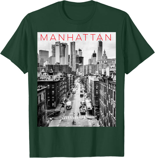 Manhattan T Shirt NYC New York City T-Shirt - T-Shirt | Forest
