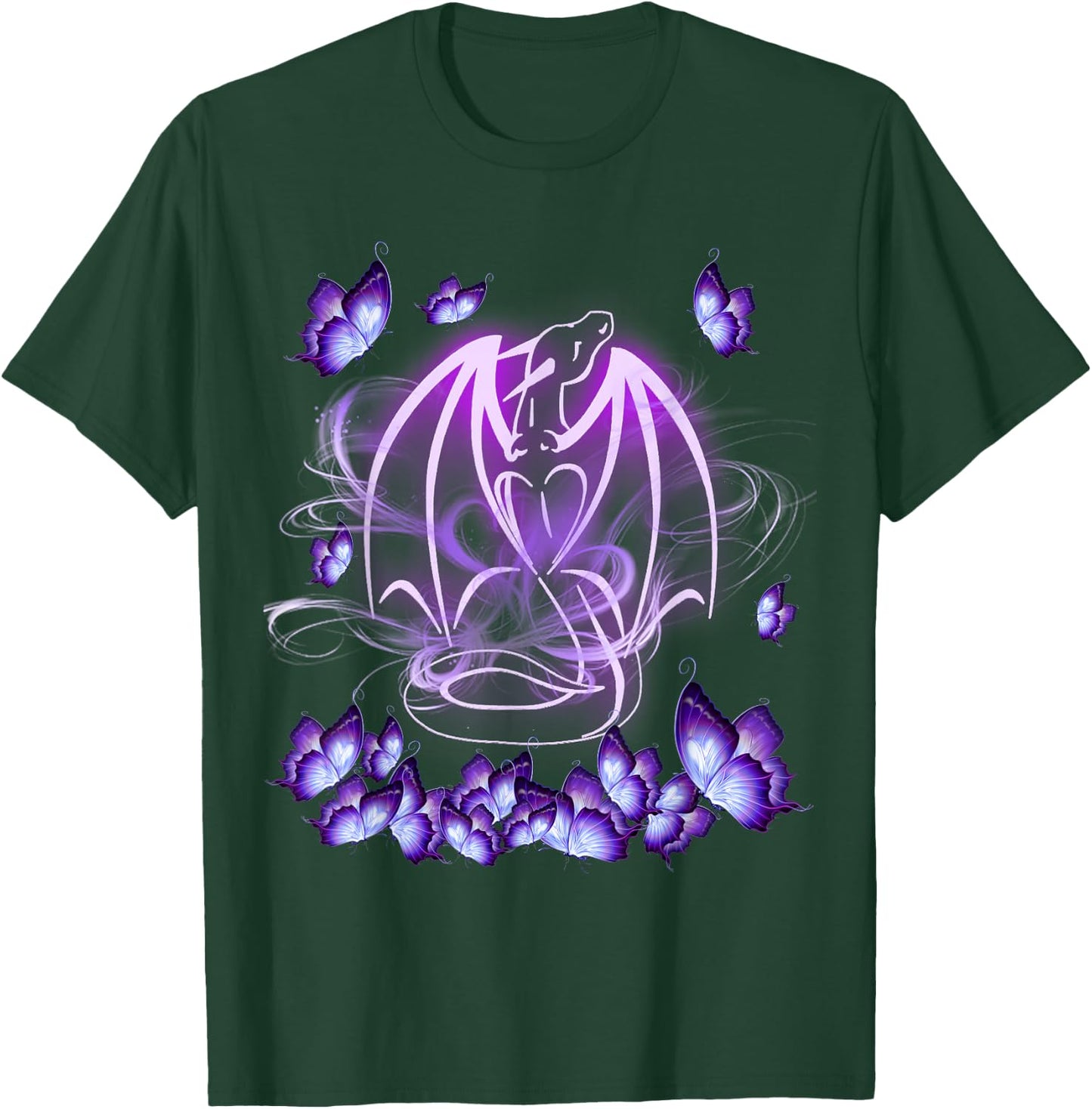 Dragon Magical Purple T-Shirt - T-Shirt | Forest