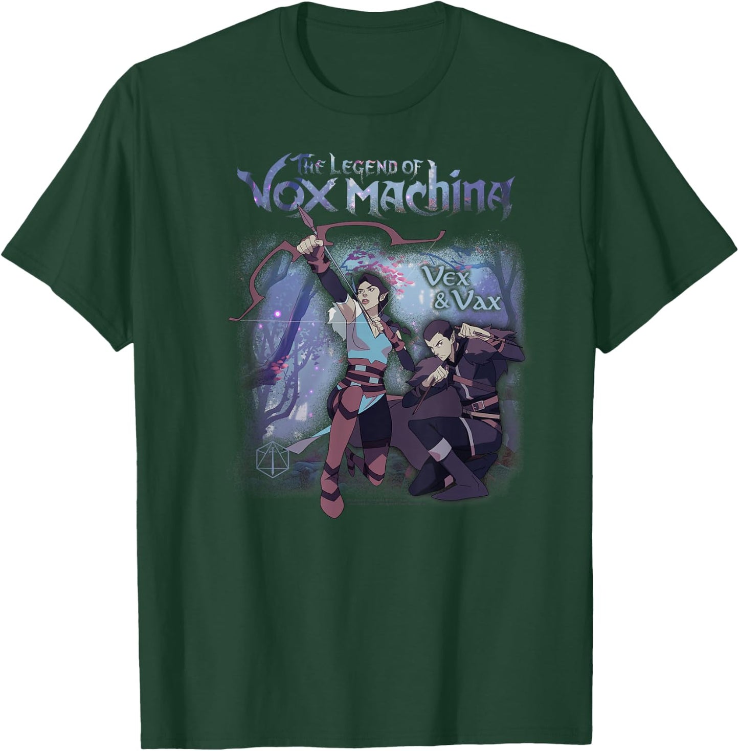 The Legend of Vox Machina Vex and Vax Forest Scene T-Shirt - T-Shirt | Forest