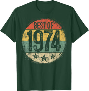Best Of 1974 51st Birthday Gifts Women 51 Year Old T-Shirt - T-Shirt | Forest