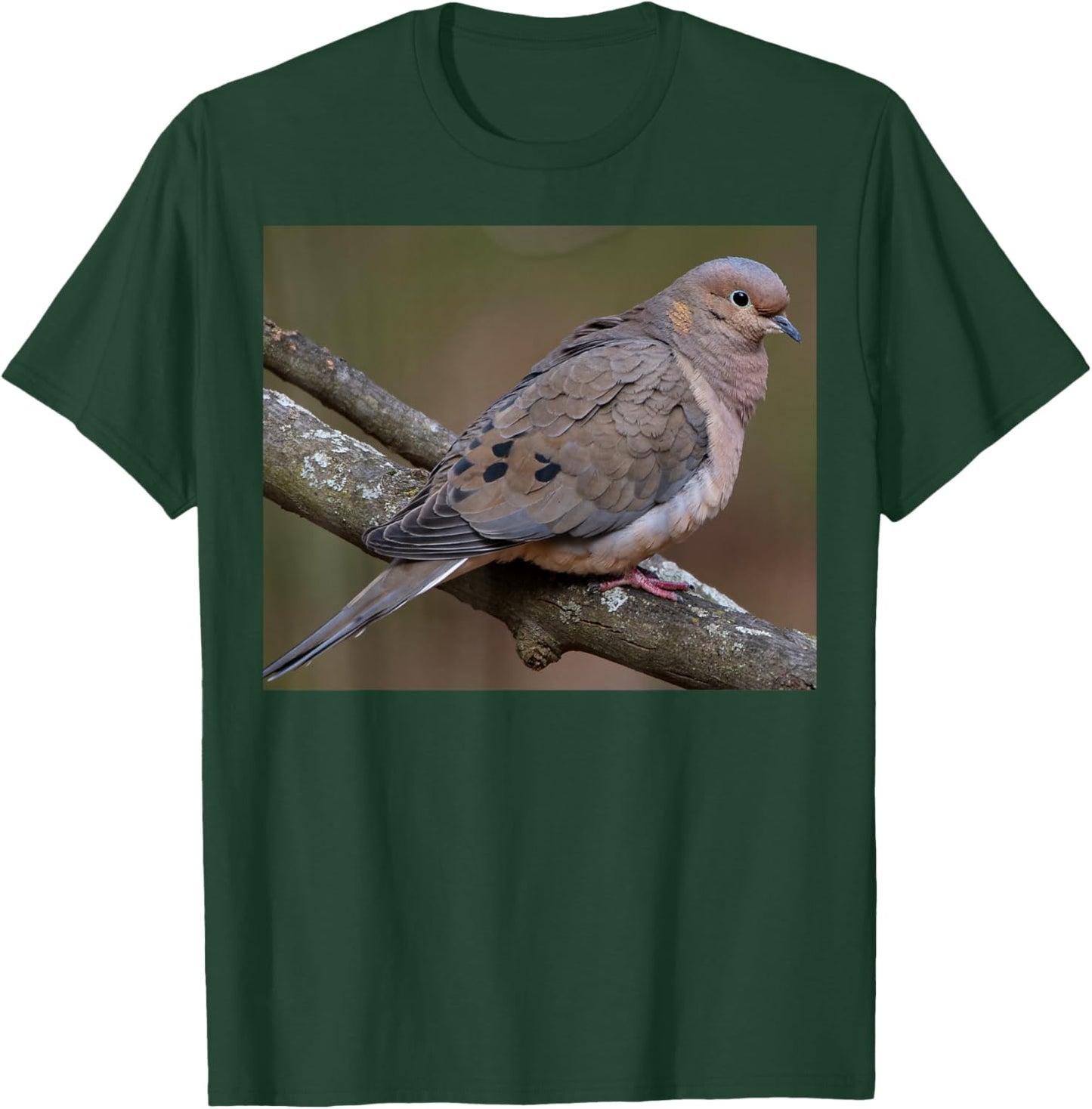 Mourning dove perched on a branch T-Shirt - T-Shirt | Forest