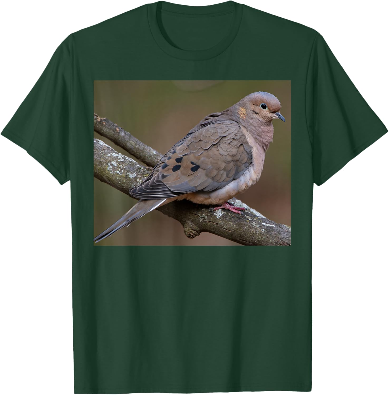 Mourning dove perched on a branch T-Shirt - T-Shirt | Forest