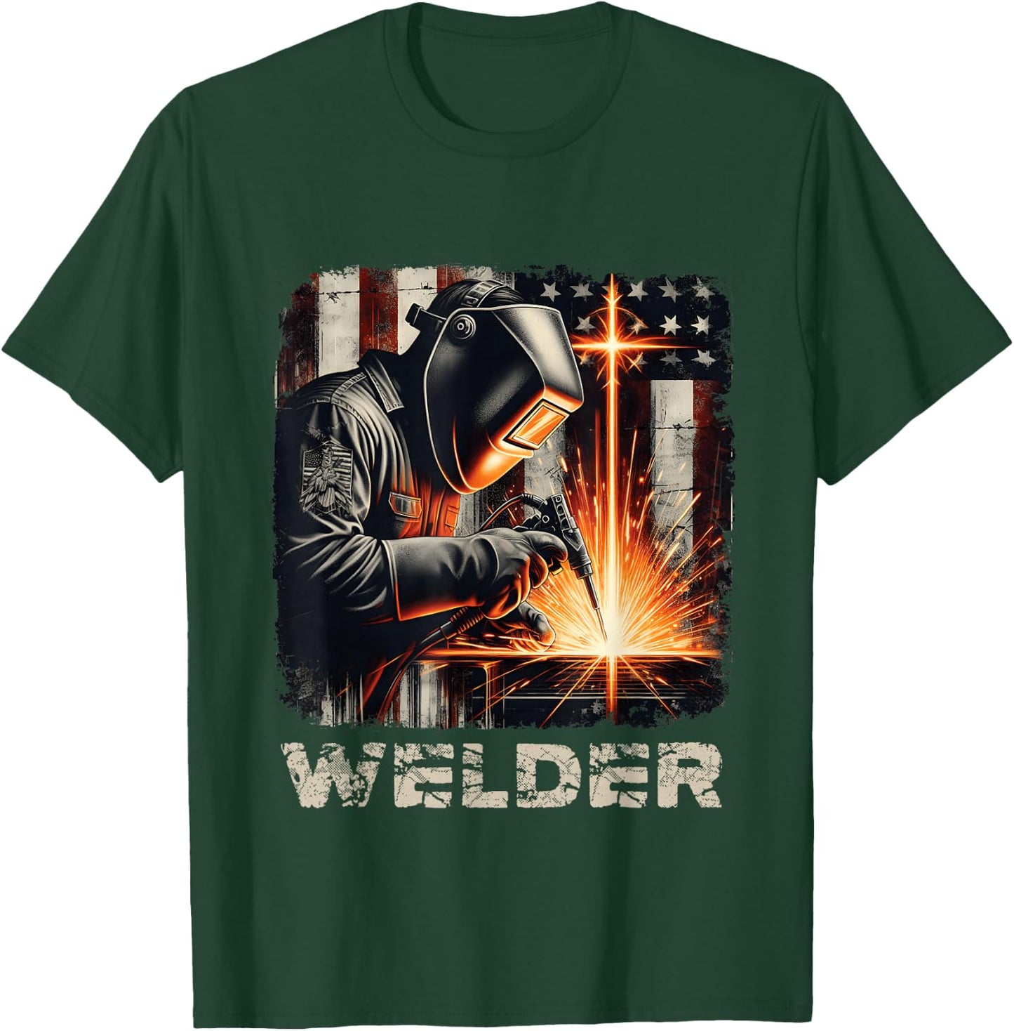 Cross Christian T-Shirt - T-Shirt | Forest