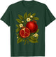 Pomegranate Botanical Fruit Graphic Orchard Farm Nature T-Shirt - T-Shirt | Forest