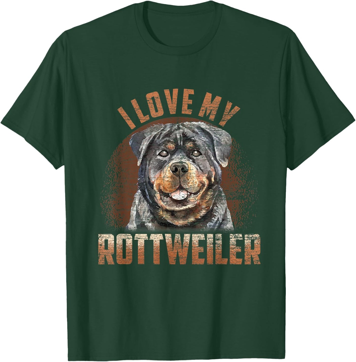 I Love My Rottweiler T-Shirt - T-Shirt | Forest
