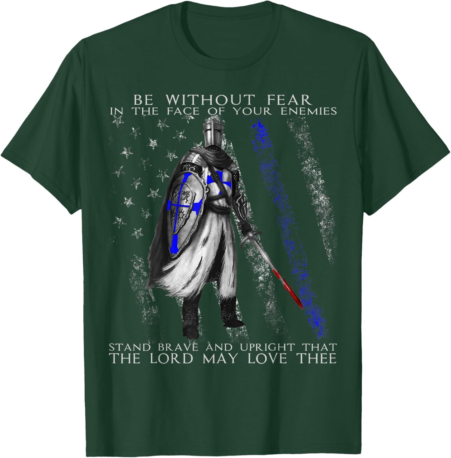 Knight Templar - Be Without Fear - Police Officer T-Shirt - T-Shirt | Forest
