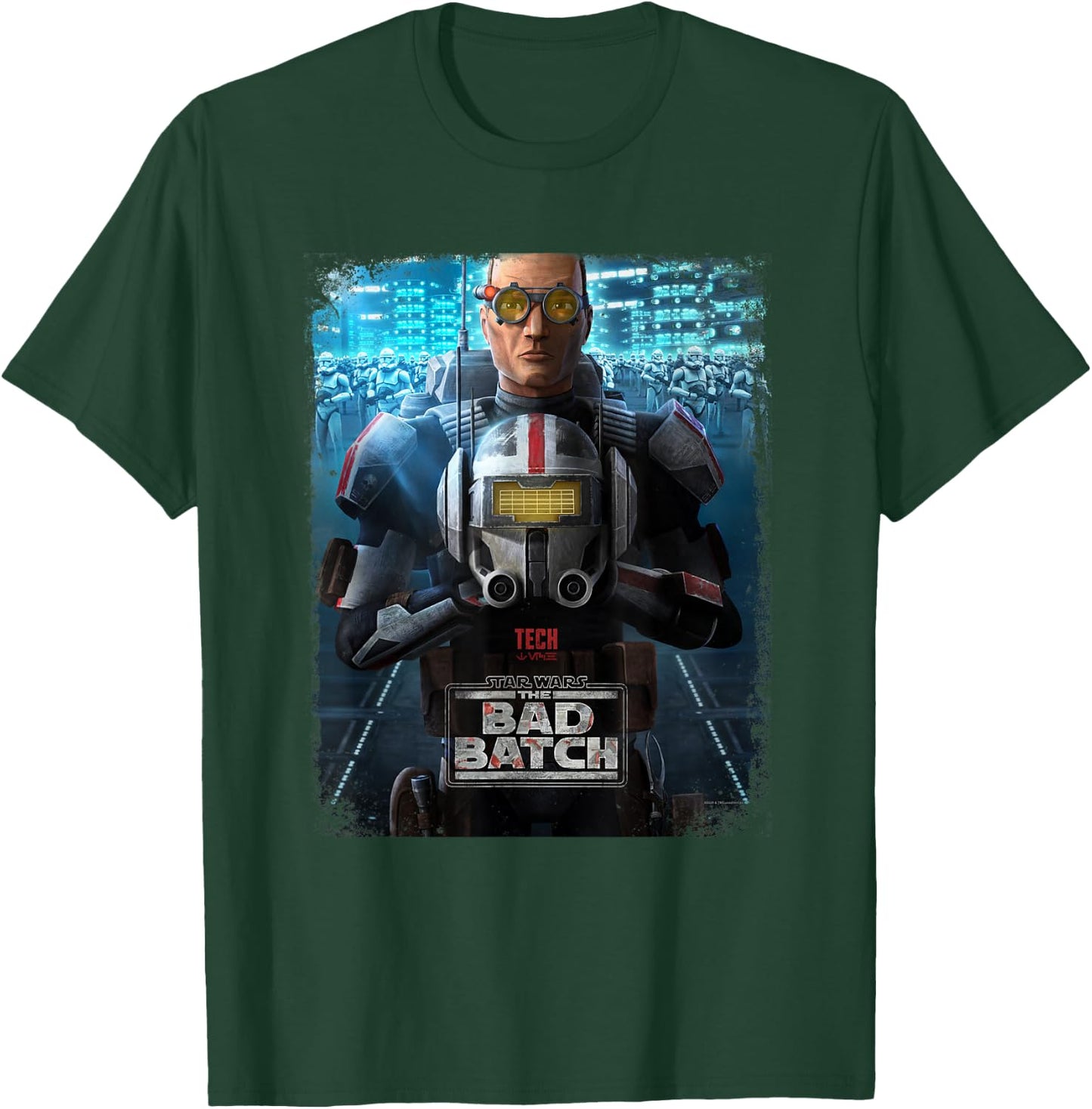 Star Wars The Bad Batch Tech Character Poster T-Shirt - T-Shirt | Forest
