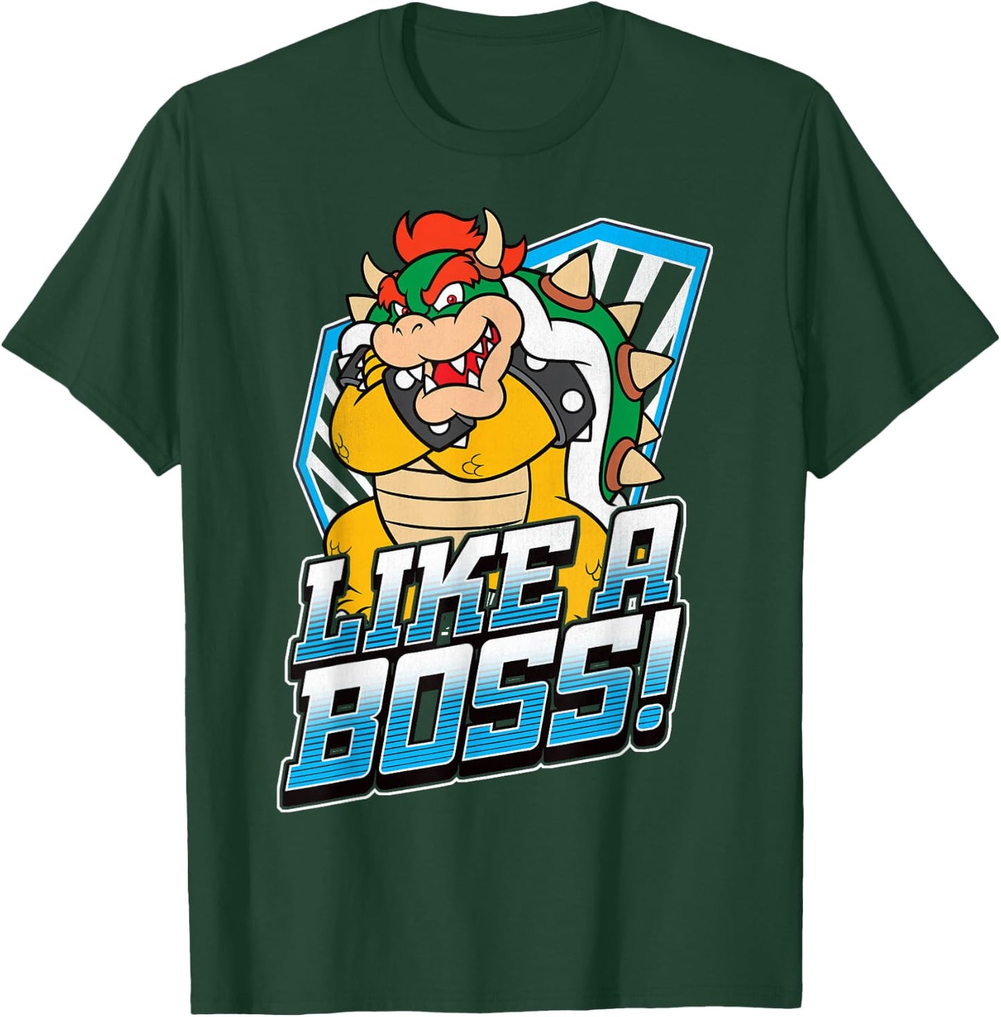 Nintendo Super Mario Bowser Like A Boss Bold Graphic T-Shirt - T-Shirt | Forest