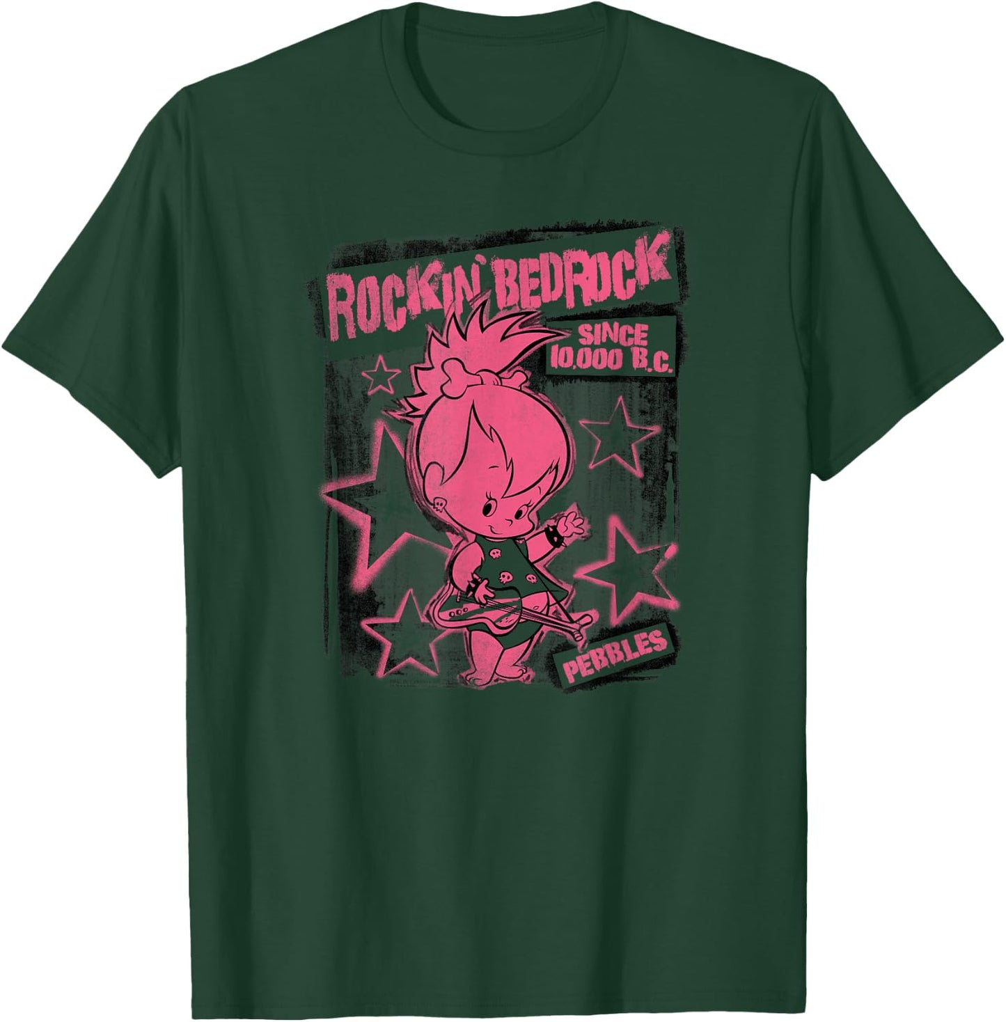 The Flintstones Punkrock Pebbles T-Shirt - T-Shirt | Forest