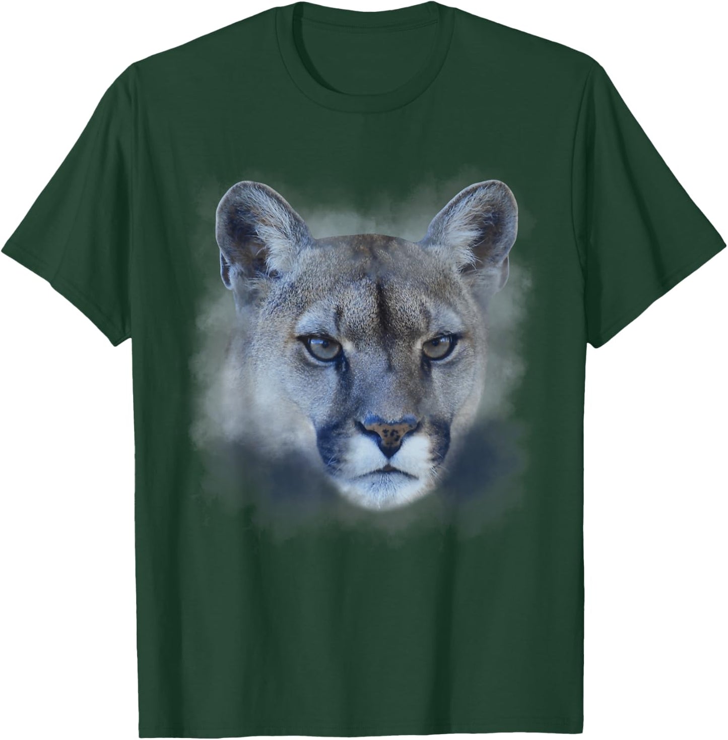 Mountain Lion Puma Cougar Illustration Small T-Shirt - T-Shirt | Forest