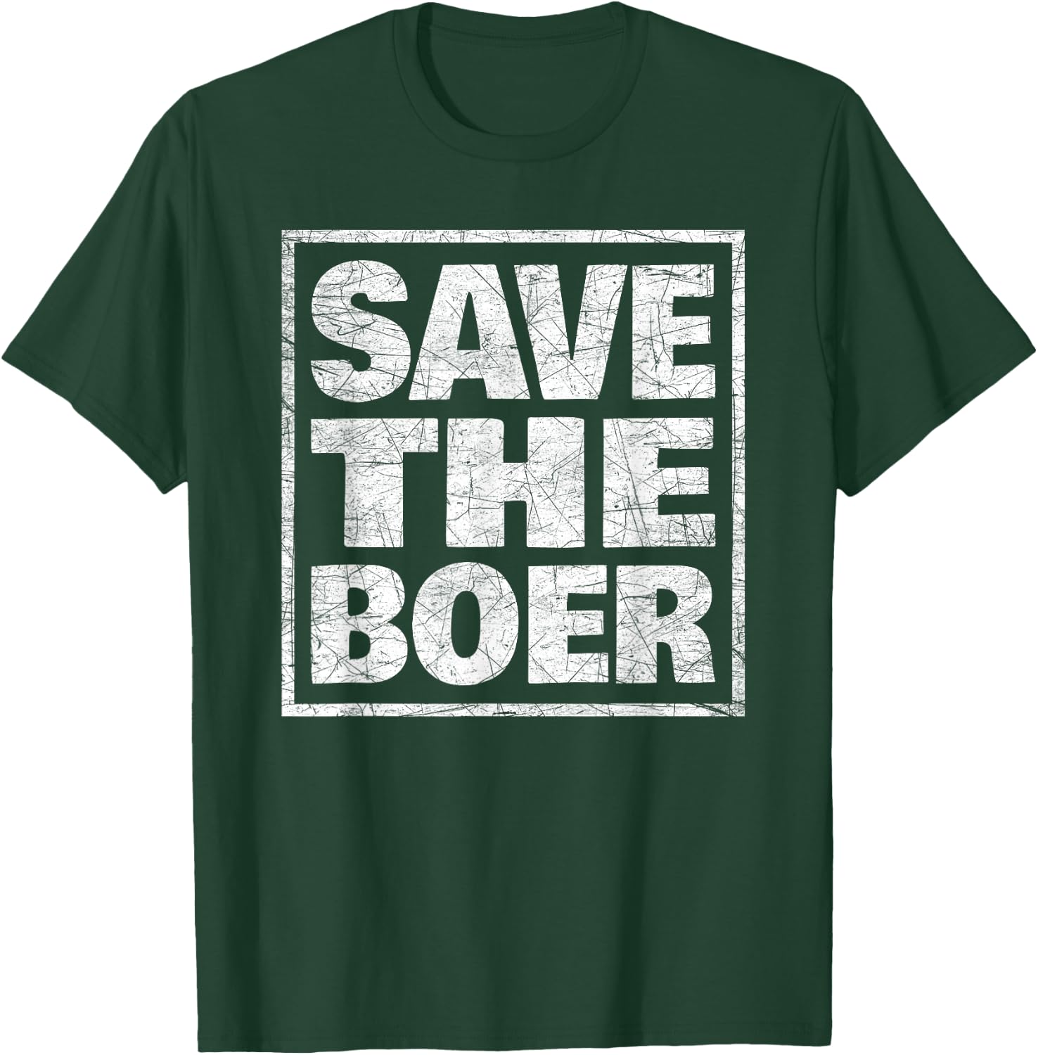 Boer Farmer Resilience South Africa Awareness Design T-Shirt - T-Shirt | Forest