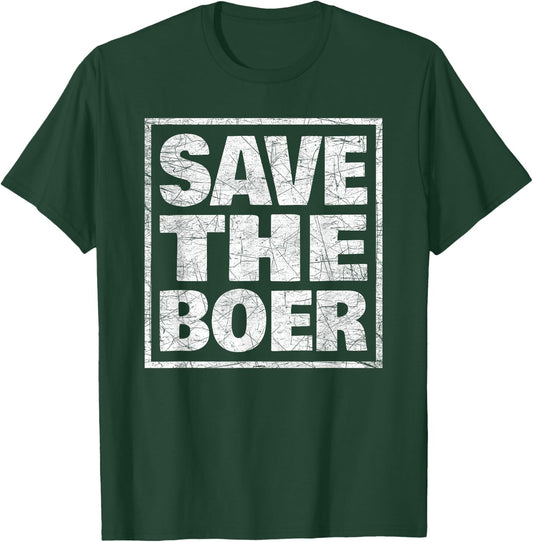 Boer Farmer Resilience South Africa Awareness Design T-Shirt - T-Shirt | Forest