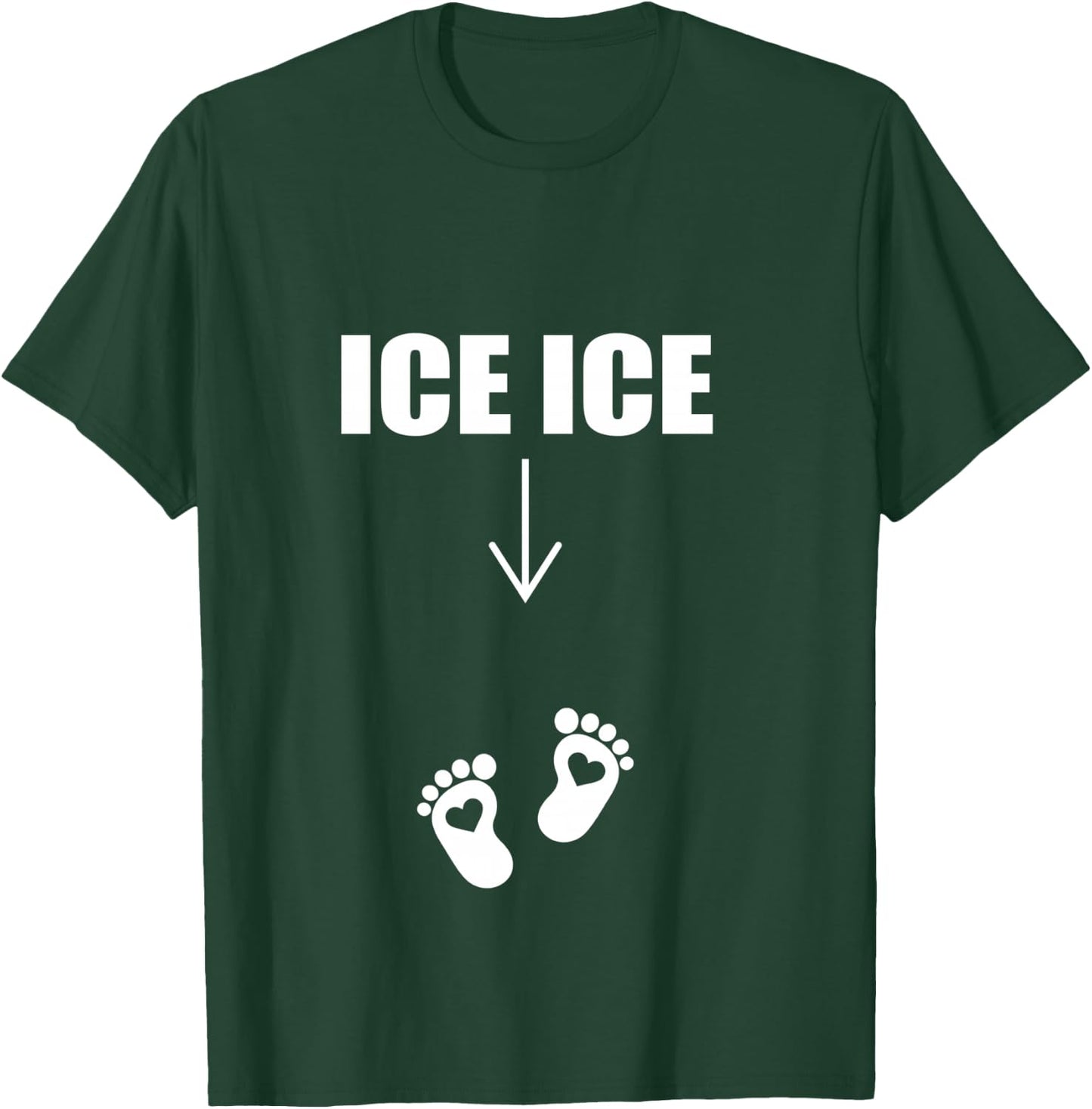 Ice Ice Baby Pregnancy Mom to be Announcement Shirt Funny T-Shirt - T-Shirt | Forest