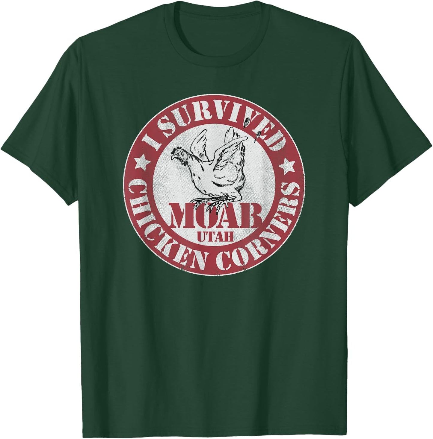 Chicken Corners Moab Utah Survivor OHV ATV Off Highway Trail T-Shirt - T-Shirt | Forest