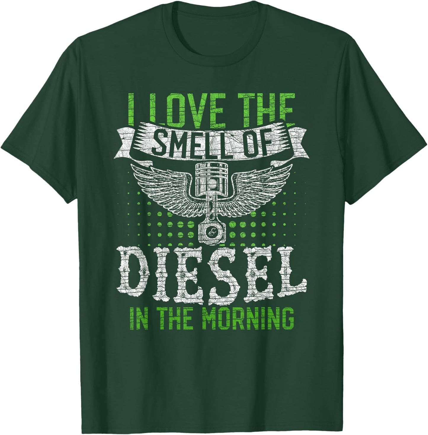 Diesel in The Morning for Truck Driver T-Shirt - T-Shirt | Forest
