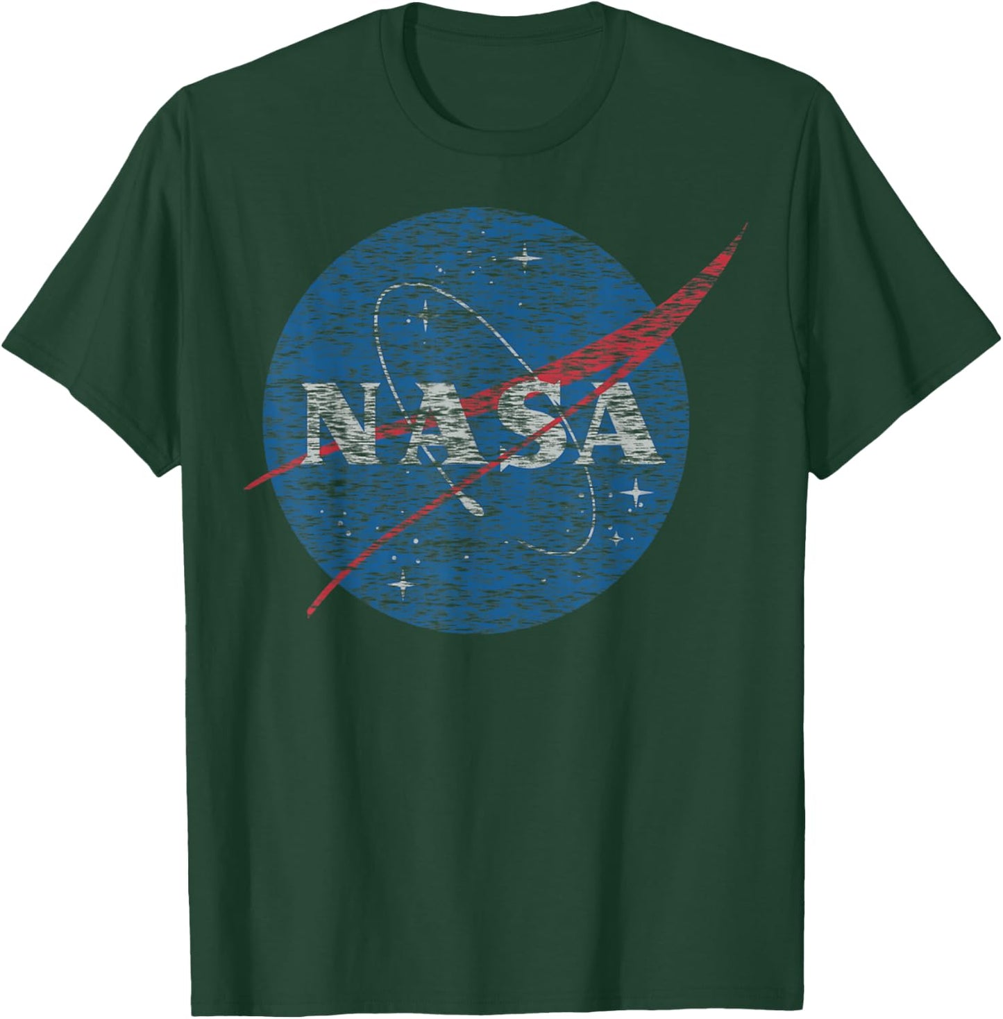 NASA Distressed Vintage Classic Logo Small T-Shirt - T-Shirt | Forest