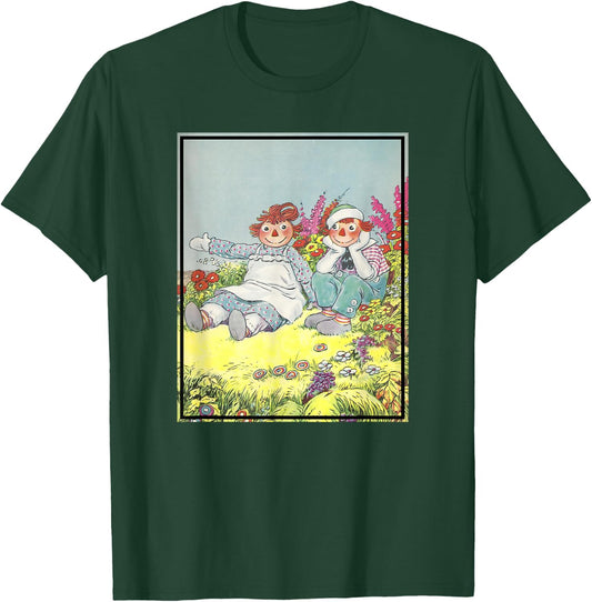 Children's Rag Doll Story Raggedy Ann & Andy (1928) , Small, Black T-Shirt - T-Shirt | Forest