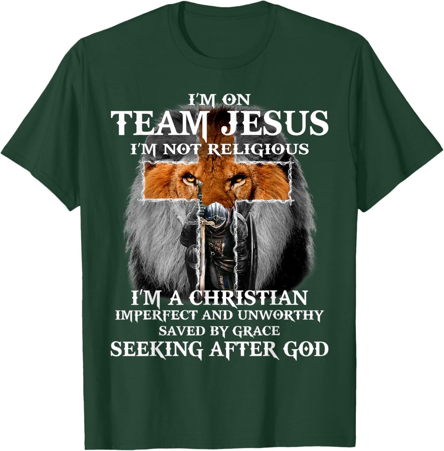 Knight templar I’m On Team Jesus I’m Not Religious T-Shirt - T-Shirt | Forest