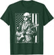 George Washington Playing Guitar Vintage Funny Humor Top T-Shirt - T-Shirt | Forest