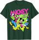 Disney Mickey And Friends Group Shot Neon Portrait T-Shirt - T-Shirt | Forest