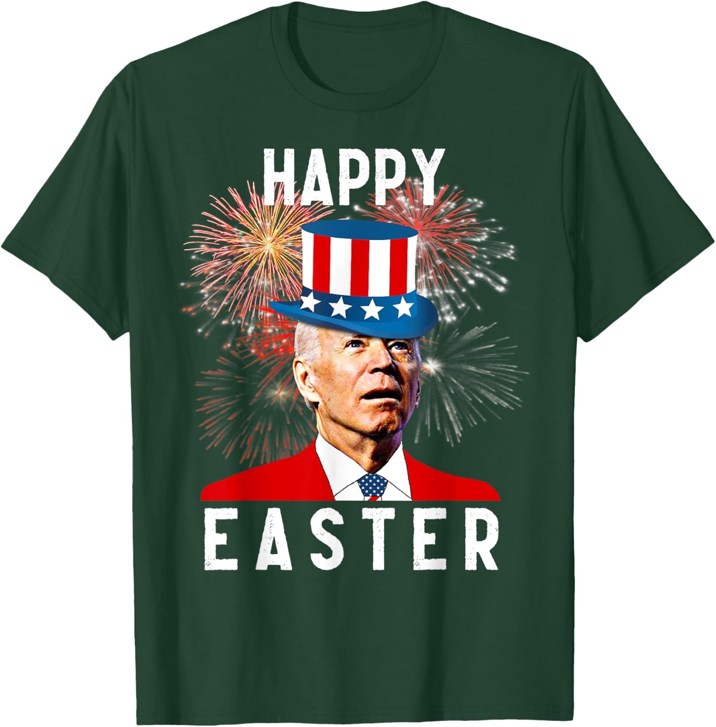 Joe Biden Happy Easter For Funny 4th Of July Men T-Shirt - T-Shirt | Forest